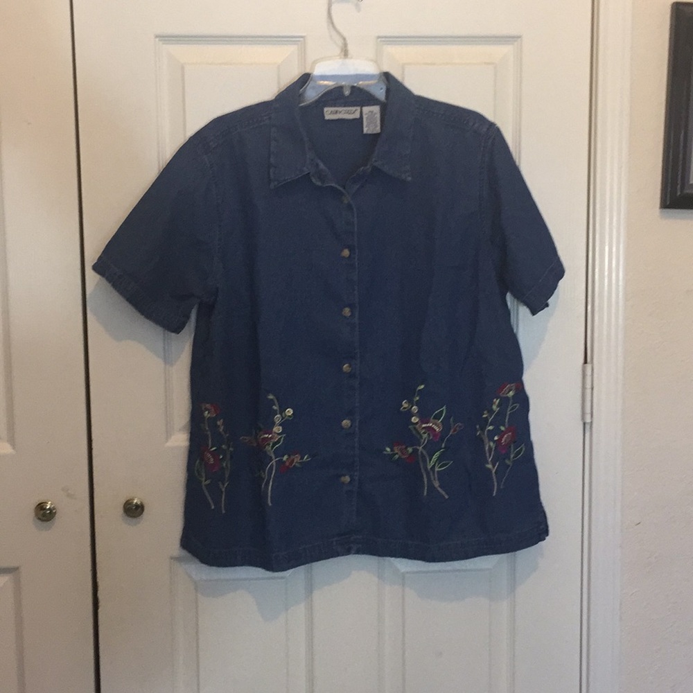 Cabin creek denim blouse